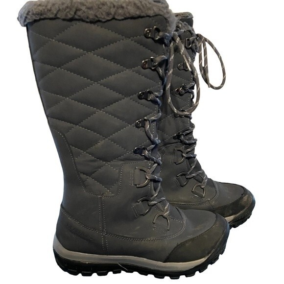 BearPaw Isabella Charcoal Women's Grey Snow Winter Waterproof Boots Size 7 - Picture 1 of 9